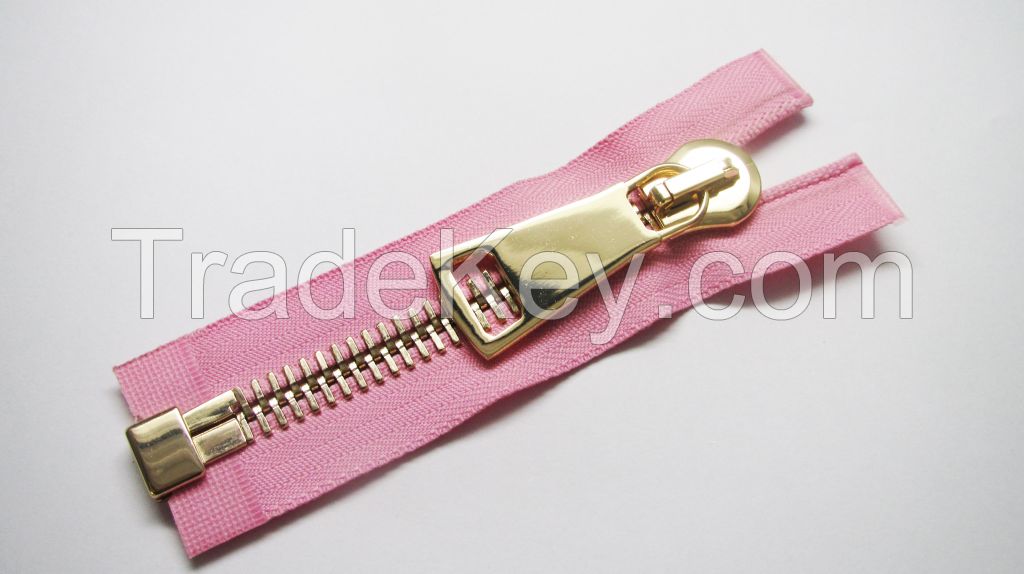 open-ended 20# metal zipper