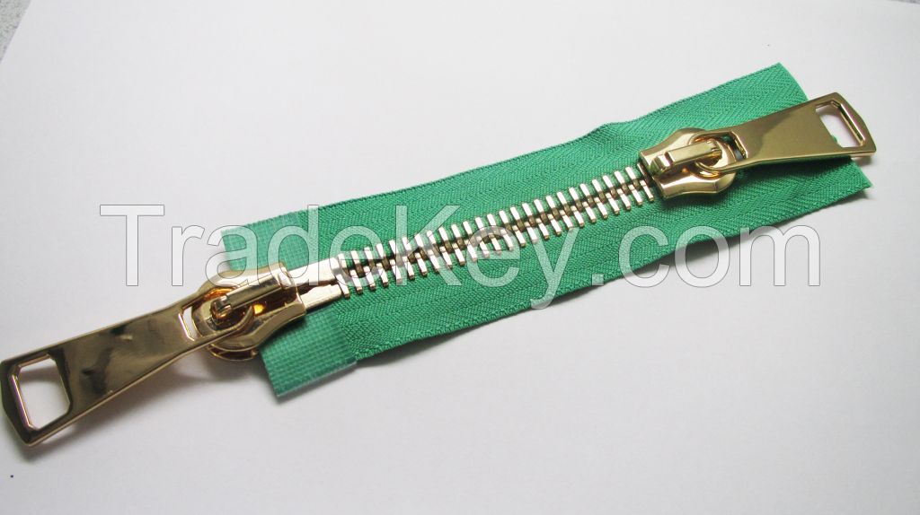 20# double open ended metal zipper