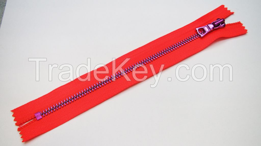 3# close ended metal zipper