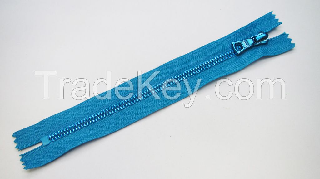 3# close ended metal zipper with special teeth