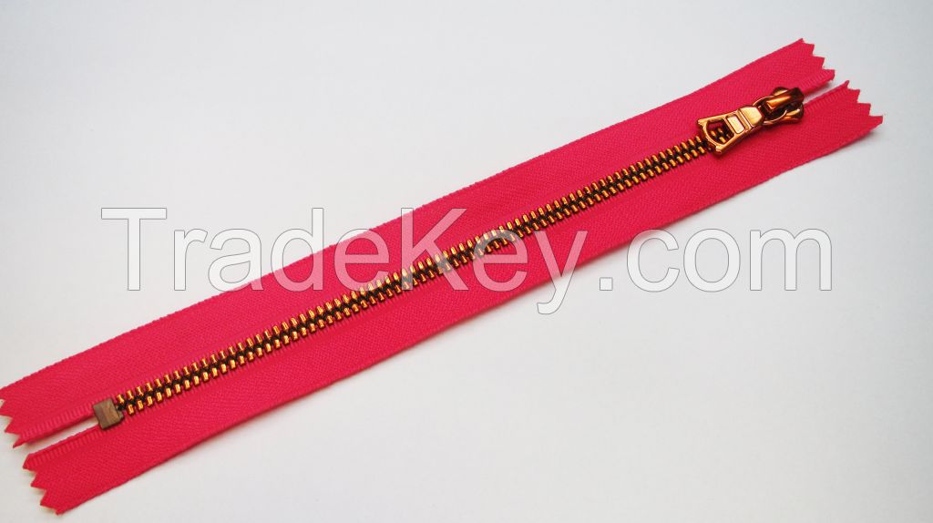 3# close ended metal zipper with special teeth