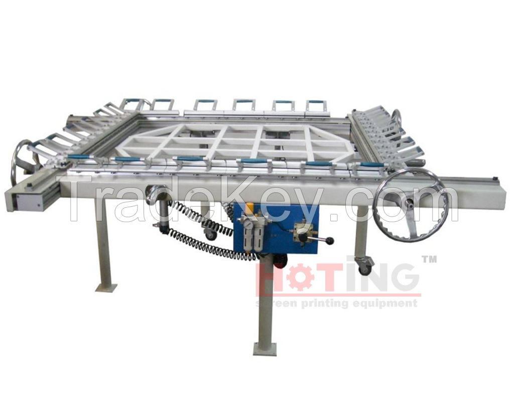 Mechanical screen stretching machine