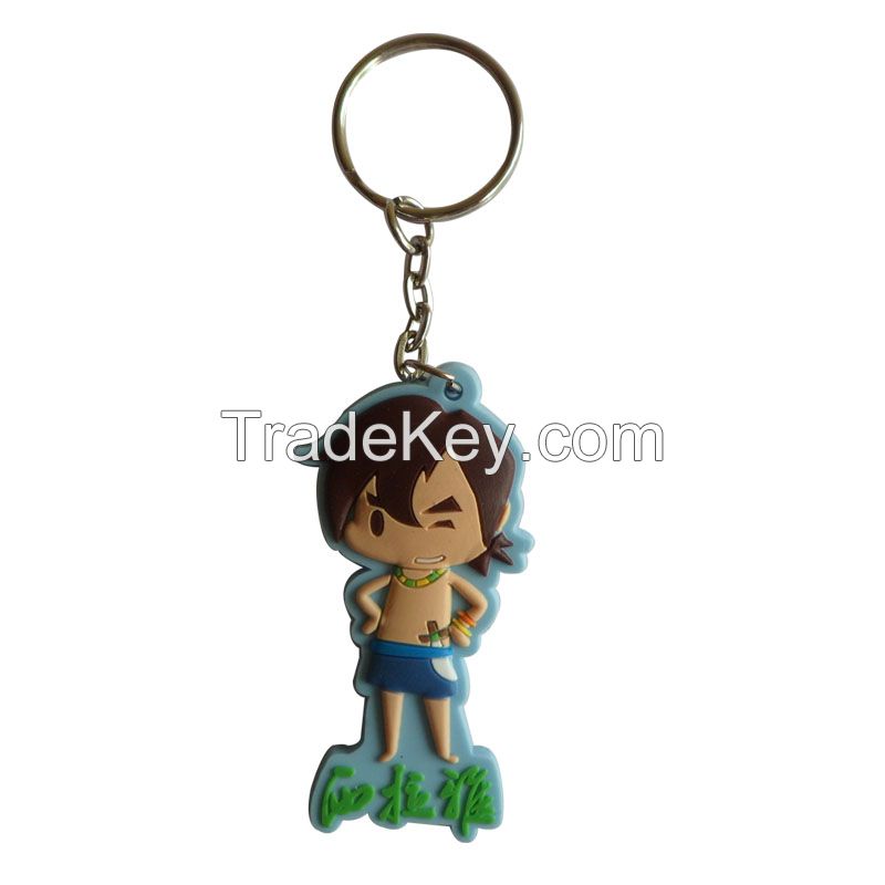 pvc girl key chain