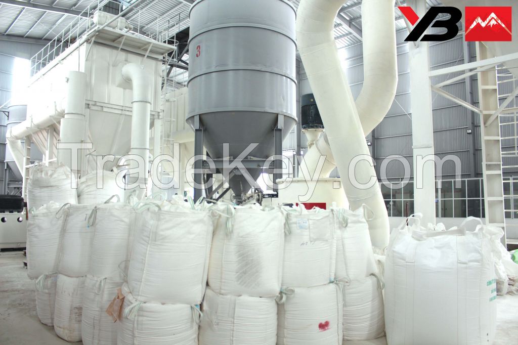 Calcium carbonate powder material for paper making