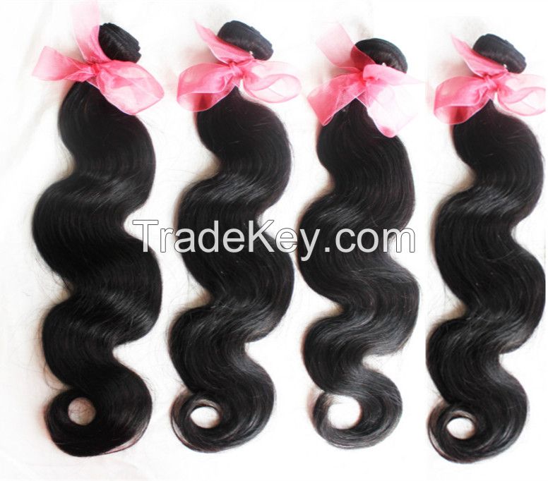 virgin human hair weaves 8A 9A Brazilian hair extensions body wave