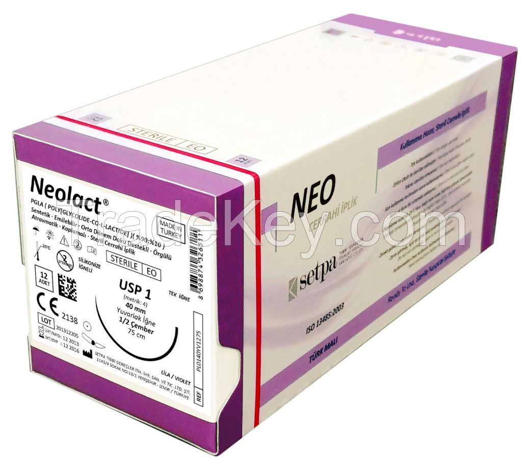 High Quality PGLA (Polyglactin 910) Sutures from Turkey