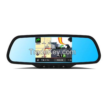 New design rearview mirror driving recorder with GPS , support Android 4.42