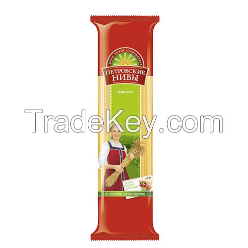 Wheat pasta spaghetti 0, 45 kg TM Petrovskie Nivy Russia Origin