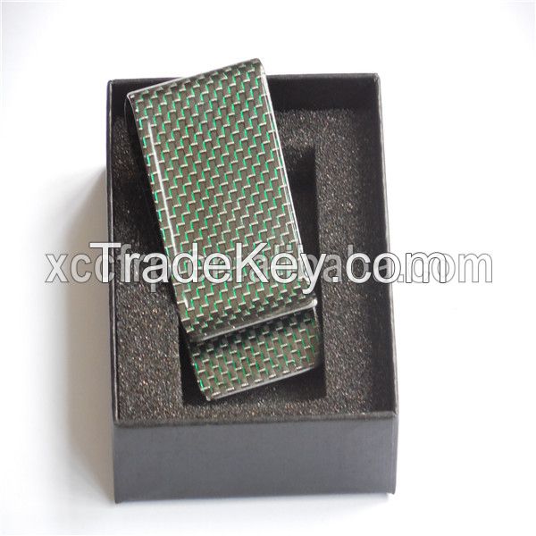 2016 Newest Colorful 100% Real Carbon Fiber Money Clip