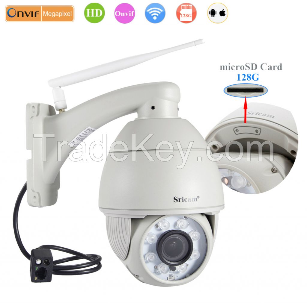 Sricam PTZ 720P HD Wi-Fi waterproof IR-CUT IP camera outdoor SP008