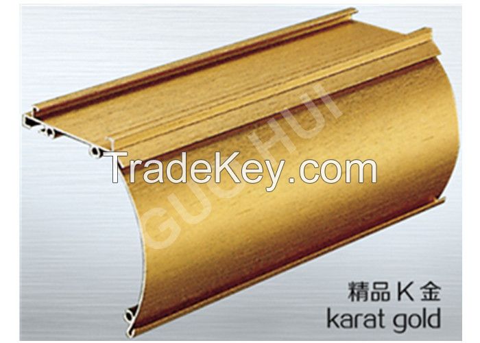 gold brush aluminium profiles, aluminium extrusions, aluminium extrusion profiles