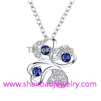 Sell Silver Plated Zircon Costume Fashion Jewelry Ladies Necklaces