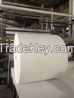 Spunbonded polyester mat