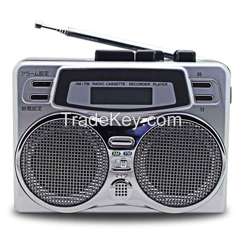 AM/FM dual band radio cassette recorder with auto-reverse  (F803)