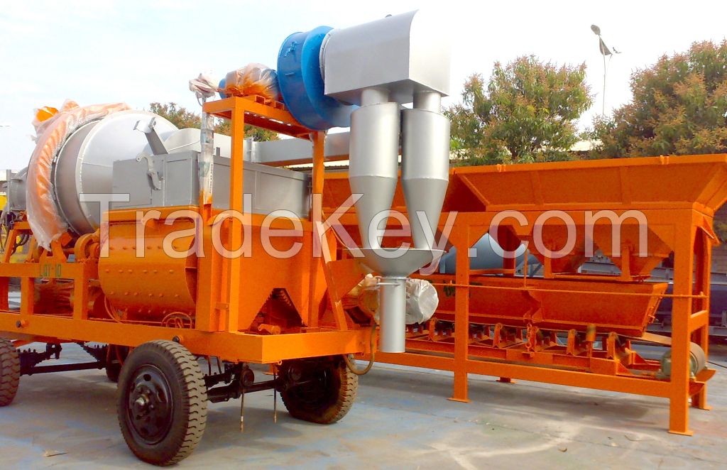 20t/h mobile forced asphalt concrete mixer