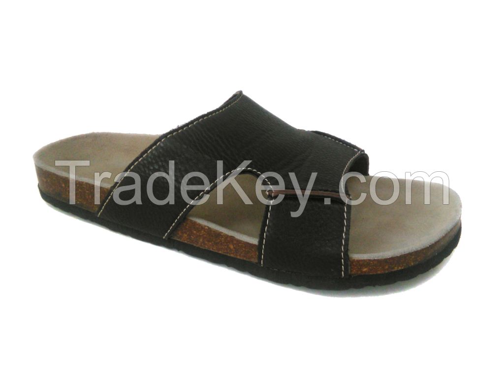 Men's Comfortable Casual Cork Slipper of Sofe Footbed