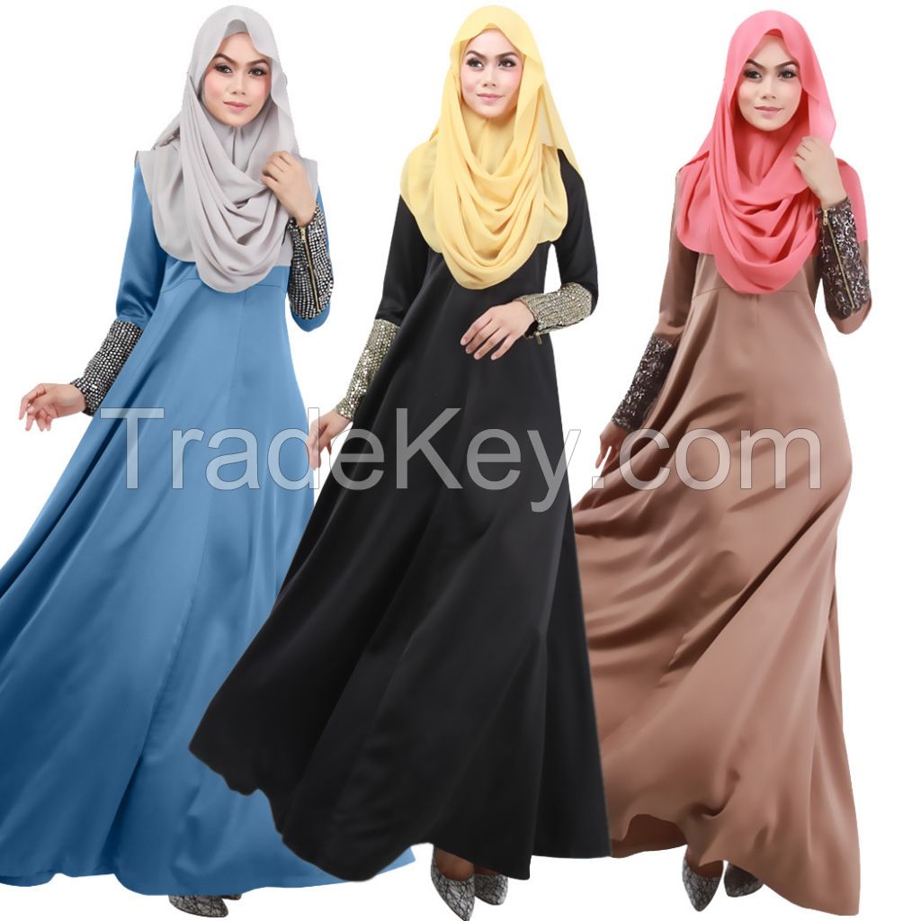 Islamic Womens Maxi Dress Muslim Dress  Arab Dress Muslima Wear Mehendi Dress