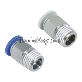 pneumatic straight coupling fitting plug