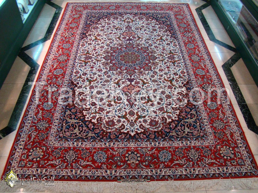 Kerman, Hand made, Silk, persian carpet