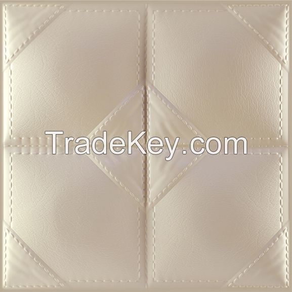 3D PU Leather Wall Panel 1012-2 for Modern Interior Decoration