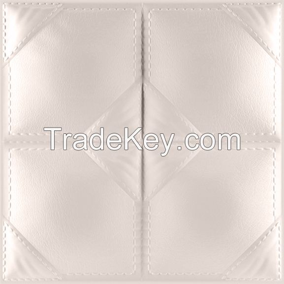 3D PU Leather Wall Panel 1012-19 for Modern Interior Decoration