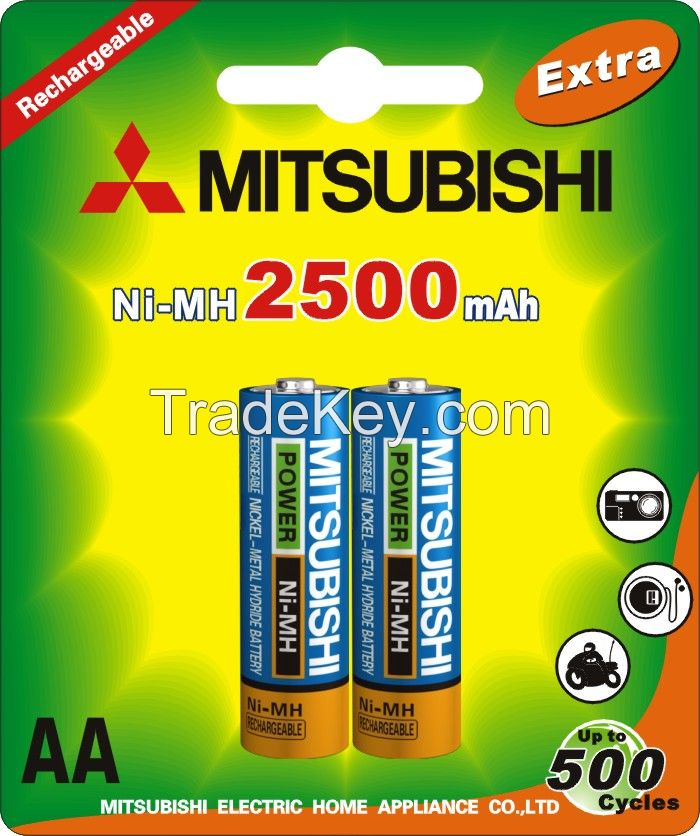 Mitsubishi rechargeable battery AA