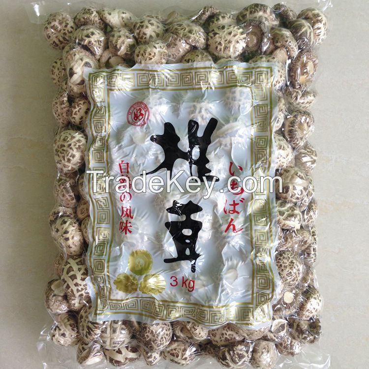 Dried White Flower Shiitake Mushroom Whole in 3KGS Pack