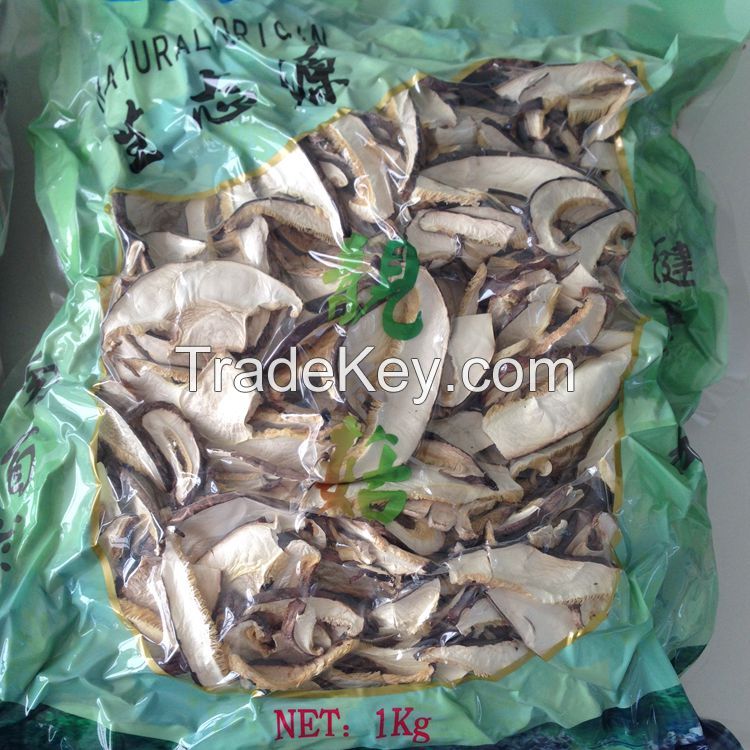 1KGS Pack Dried Shiitake Mushroom Slices with Stem