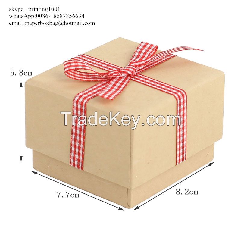 Kraft box with paper logo