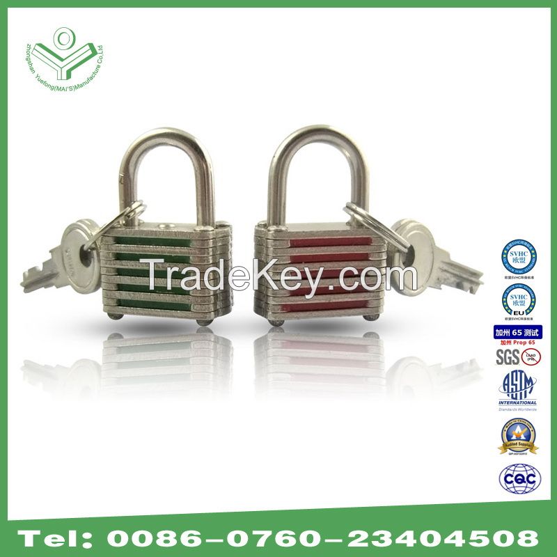 40mm Colourful Striped Padlocks (740CT)