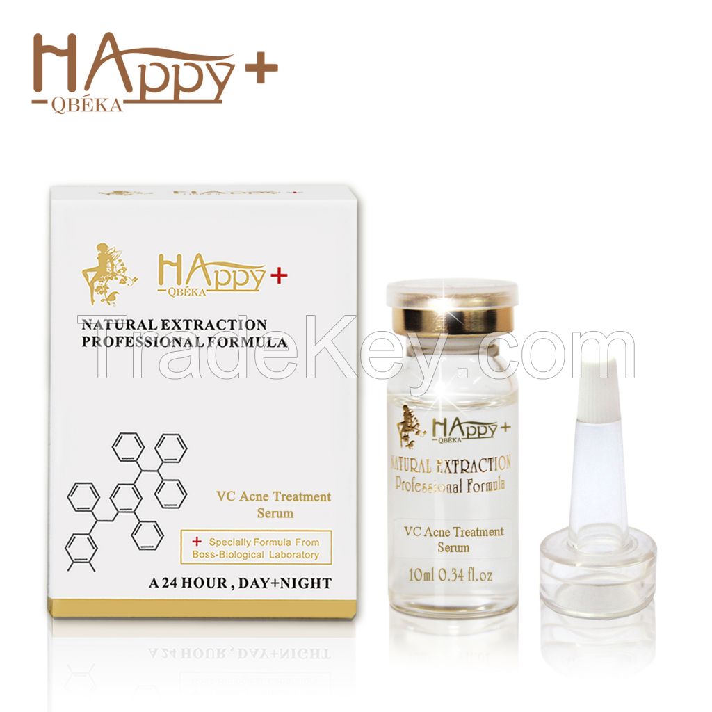 Hot Seller Happy+ VC Acne Treatment Serum - Anti Acne Essence - Facial Efficient Whitening Essence