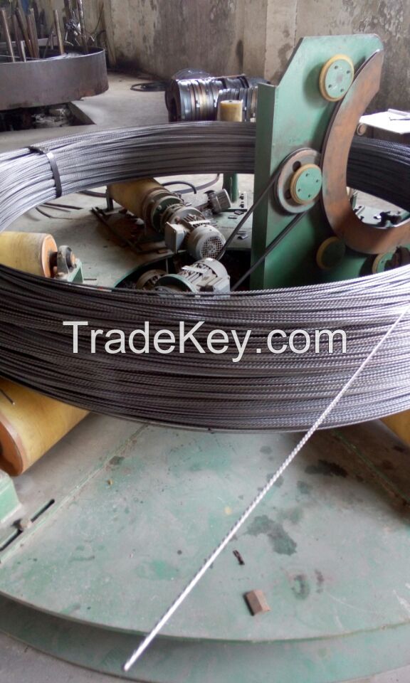 high tensile strength spring pc wire spiral steel wire