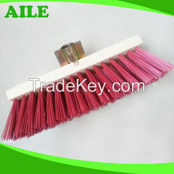 New Popular Hard Wooden Broom With Plastic Hair For Dust Cleaning