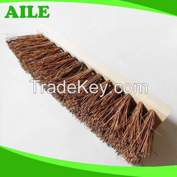 High Quality Sisal Hair Garden Cleaning Tool Brush With Wooden Handle