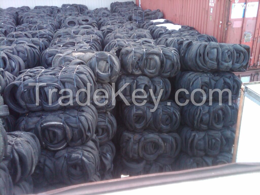 baled tire scraps