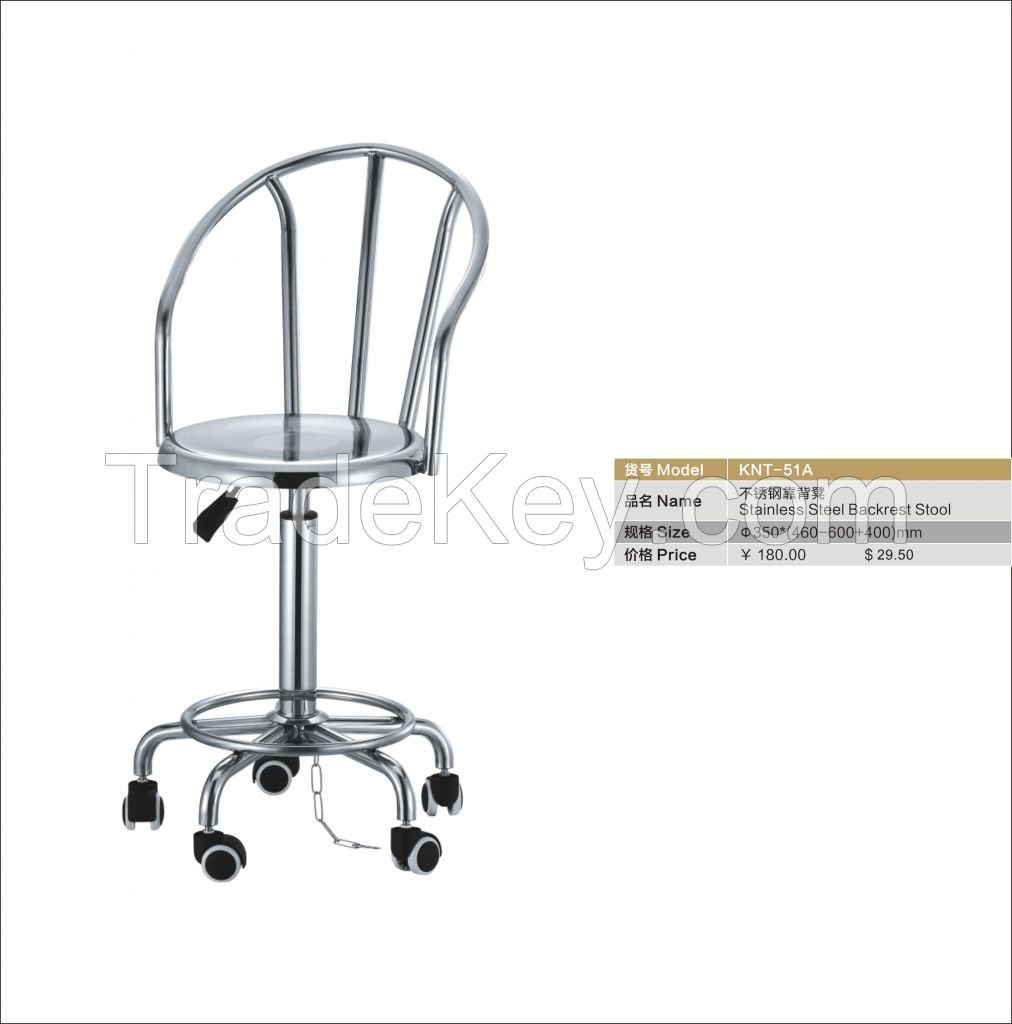 metal backrest stool anti-static