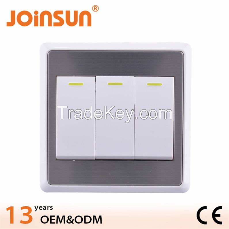 3 gang 1 way switch switch guangzhou