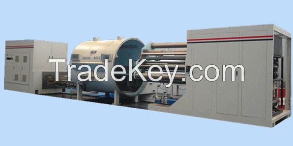 crucible type vacuum metallizer