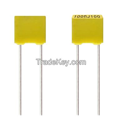 Box-type metallized polyester film capacitor (stacked version)