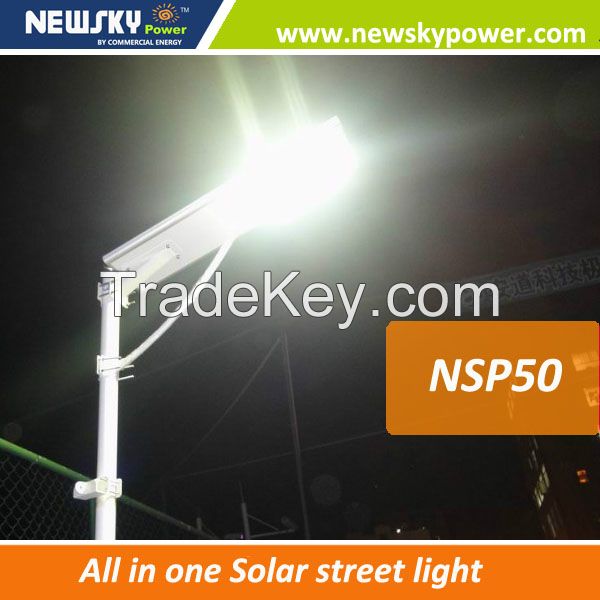 App bluetooth MPPT controller LED lighting all in one solar street light