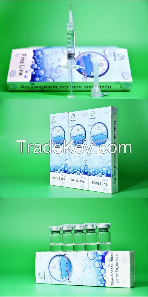 Safe high quality cross linked injectable hyaluronic acid gel filler