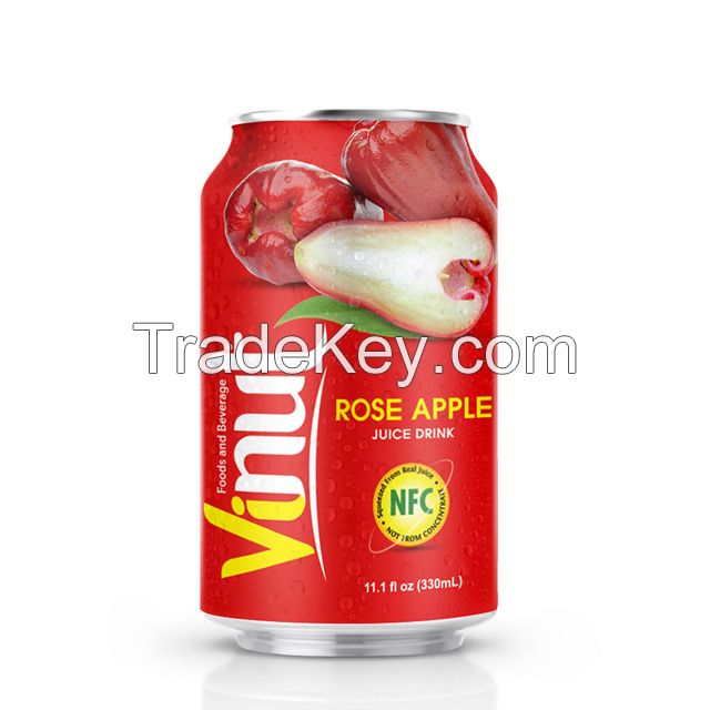 330ml Canned Rose Apple juice drink