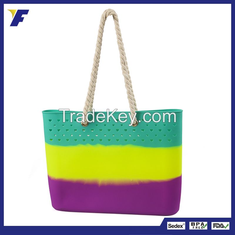 Professional Manufacturer Custom Fashion Ladies Silicone Handbag