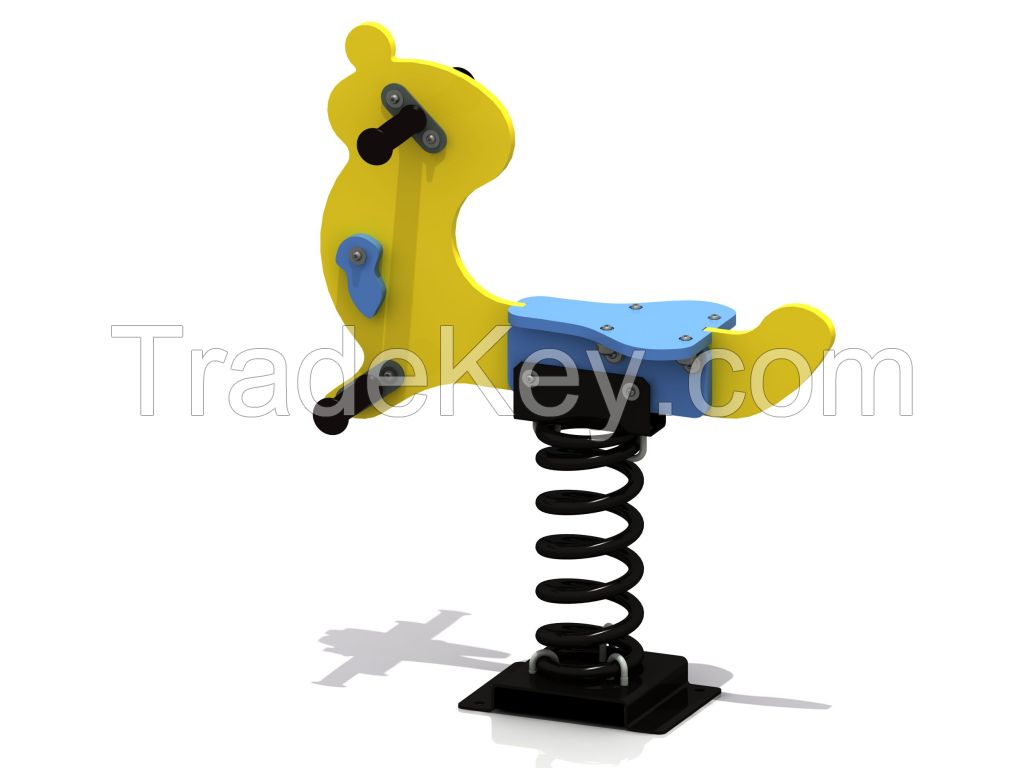 Commercial PE Sea Lion Spring Rider Outdoor Playground Equipment for Children WD-BY002