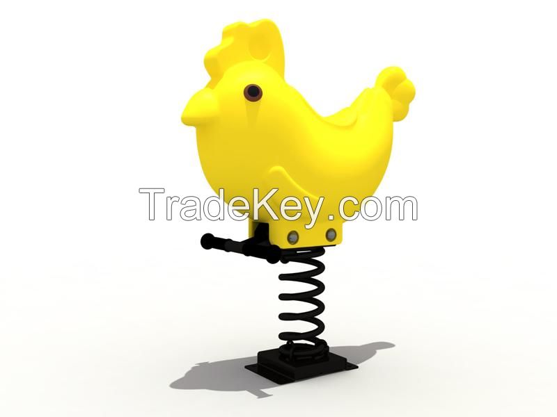 Qualified Spring Rider Cock Rider Outdoor Playground Equipment for Children WD-SP003B