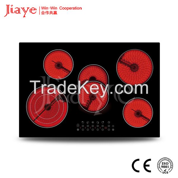 built in 5 zones portable electric ceramic hob JY-CD5003