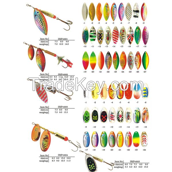 spinner and spoon fishing lure