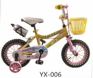 New Kids Bikes /4 wheels children bike, kids bicycle with basket and aluminum water bottle