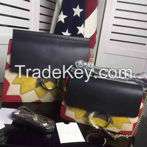 High quality classic faye leather bag