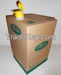 Sunflower oil in bag-in-box packaging.